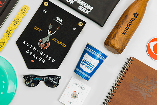 assorted gifts arranged